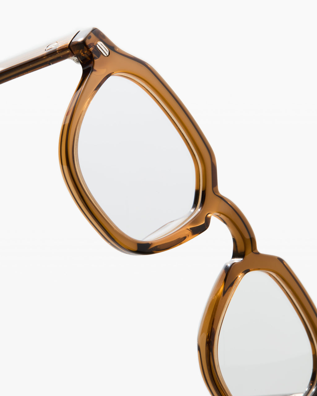 The Oros L Rechteckig Herrenbrillen in Braun