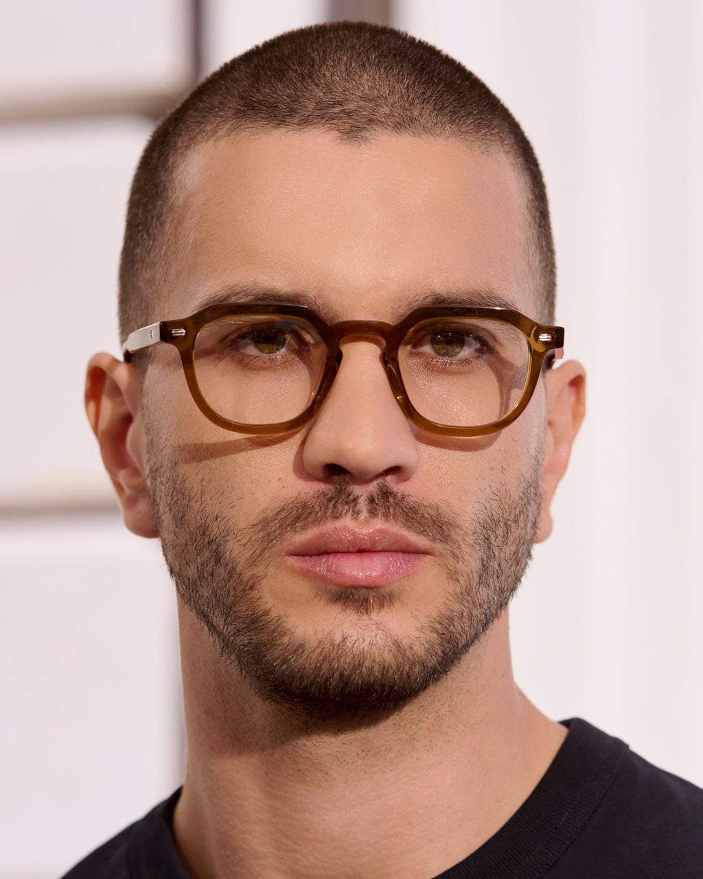 The Oros Rechteckig Herrenbrillen in Braun