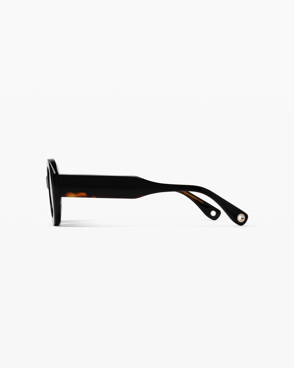 La Margaux Ovale Lunettes de Soleil pour femme in Noir
