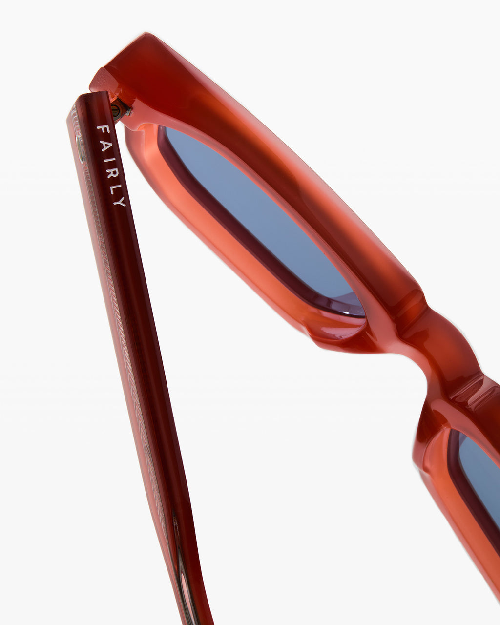 The Tao Rectangular Men's Sunglasses in Orange