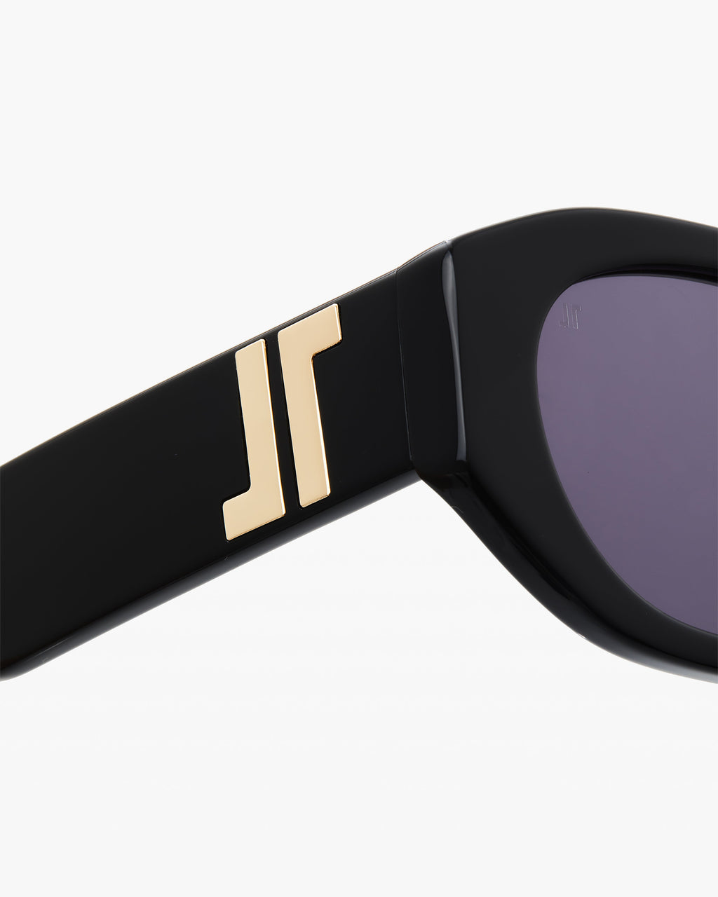 La Jimmy Rectangulaire Lunettes de Soleil pour femme in Noir