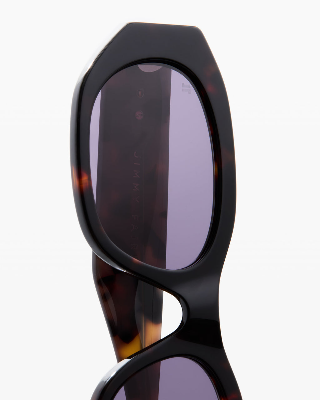 The Jimmy Rechteckig Damen-Sonnenbrillen in Tortoise