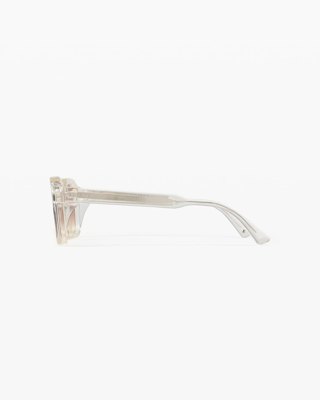 The Mitch Square Men's Sunglasses in Crystal yellow