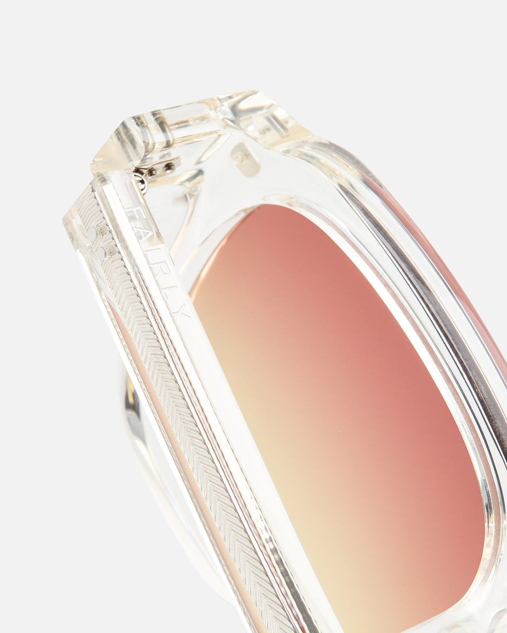The Mitch Square Men's Sunglasses in Crystal yellow