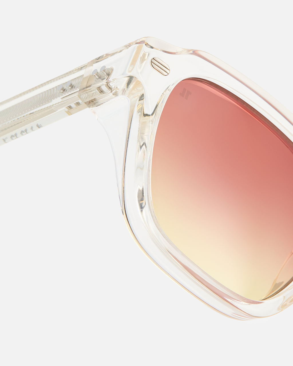 The Mitch Square Men's Sunglasses in Crystal yellow
