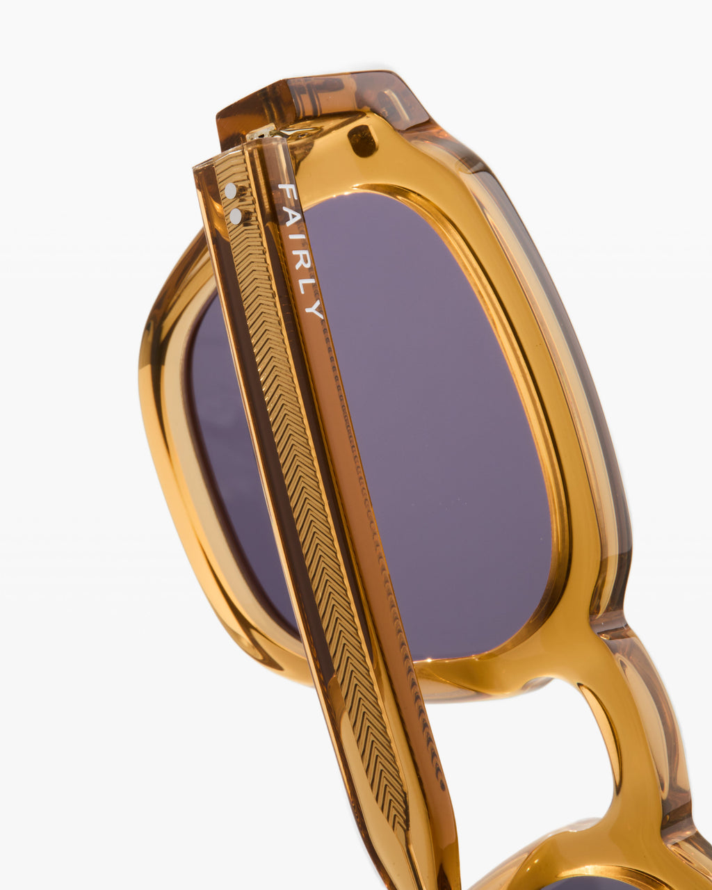 The Mitch Rechteckig Herren-Sonnenbrillen in Gelb