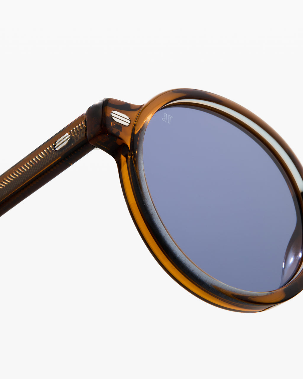La Gadjo Rond Lunettes de Soleil pour homme in Brun
