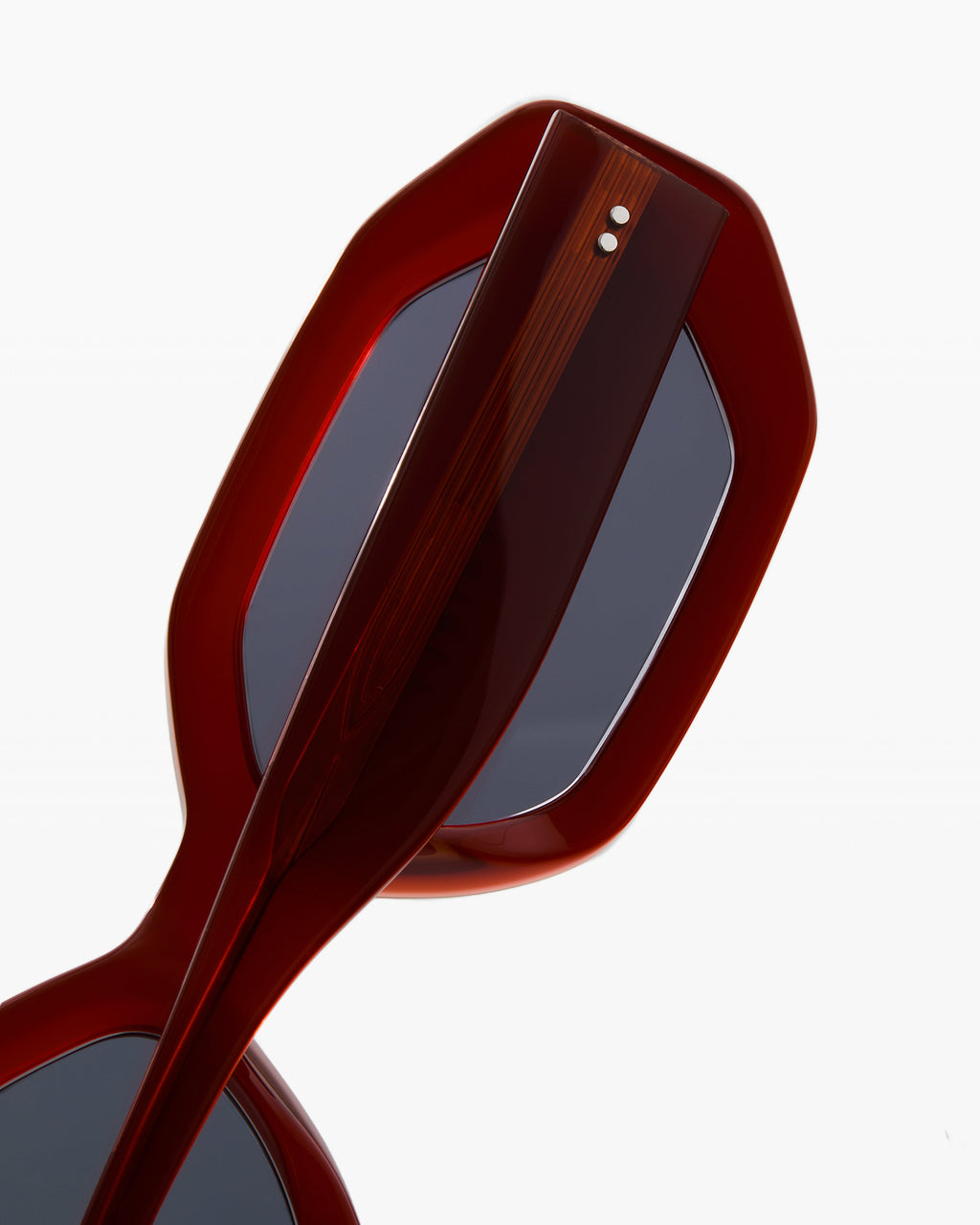 The Bacci Rectangular Women's Sunglasses in Burgundy