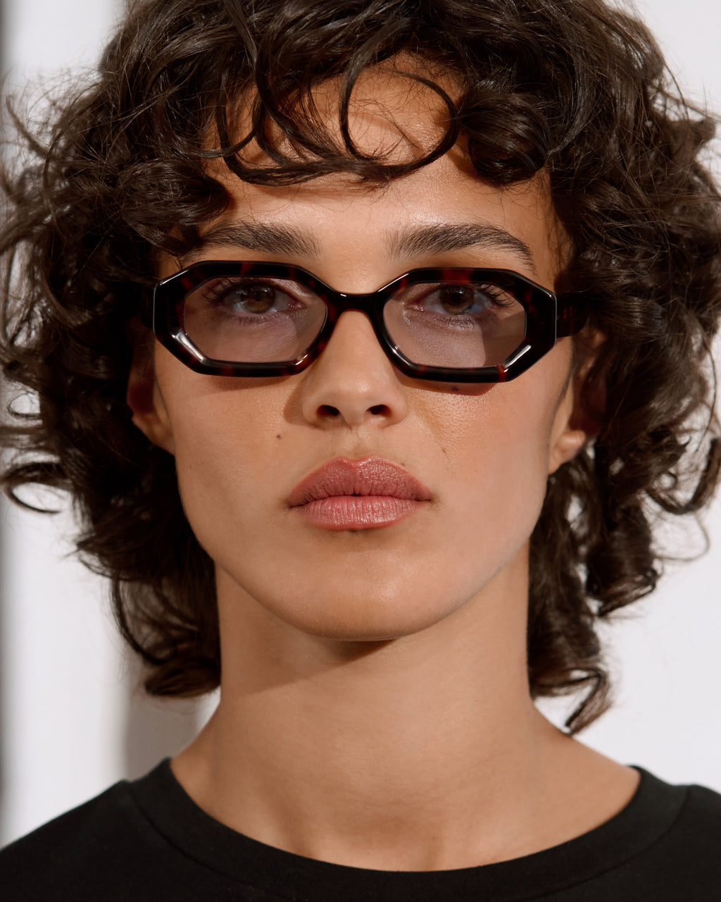 The Bacci Rectangular Women's Sunglasses in Dark Tortoise