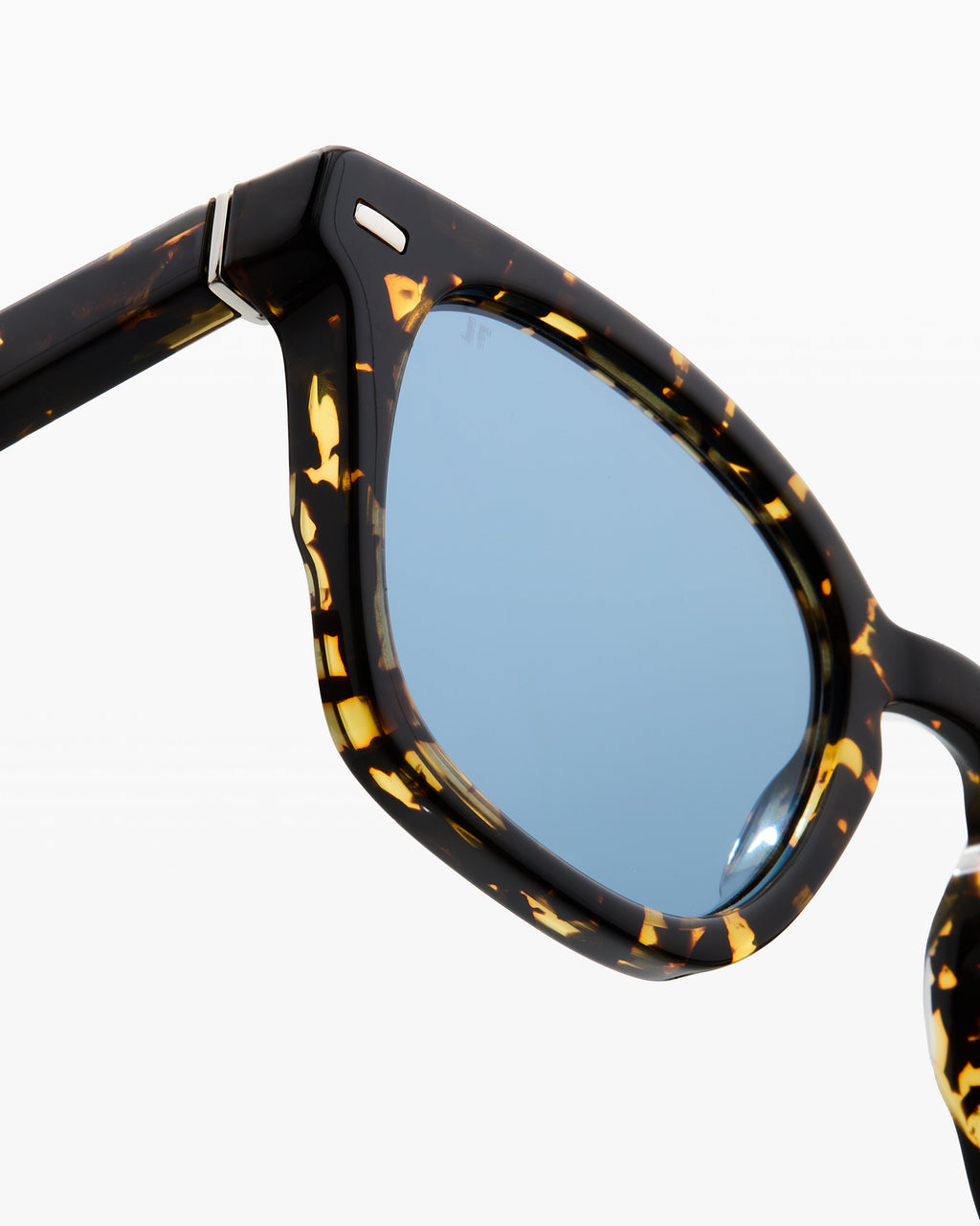 The Bari Rechteckig Herren-Sonnenbrillen in Yellow Tortoise