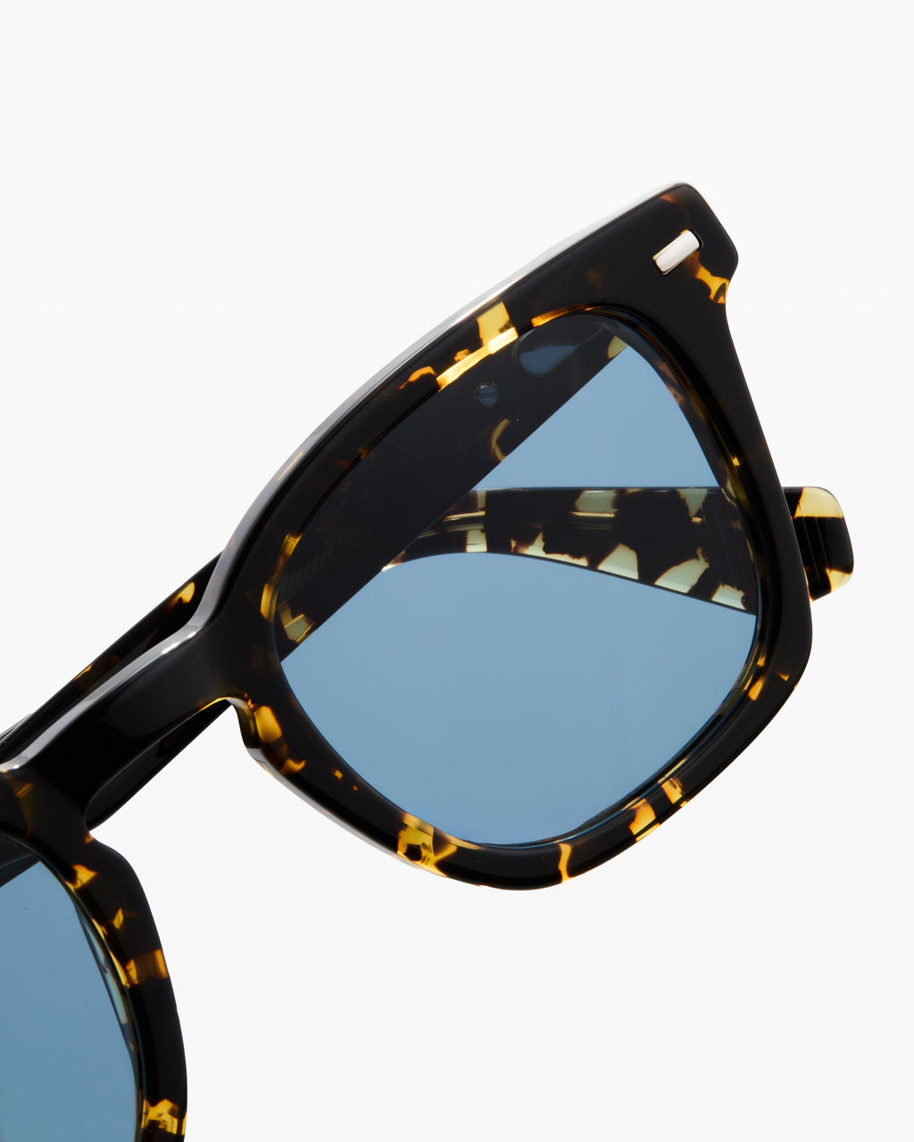 The Bari Rechteckig Herren-Sonnenbrillen in Yellow Tortoise