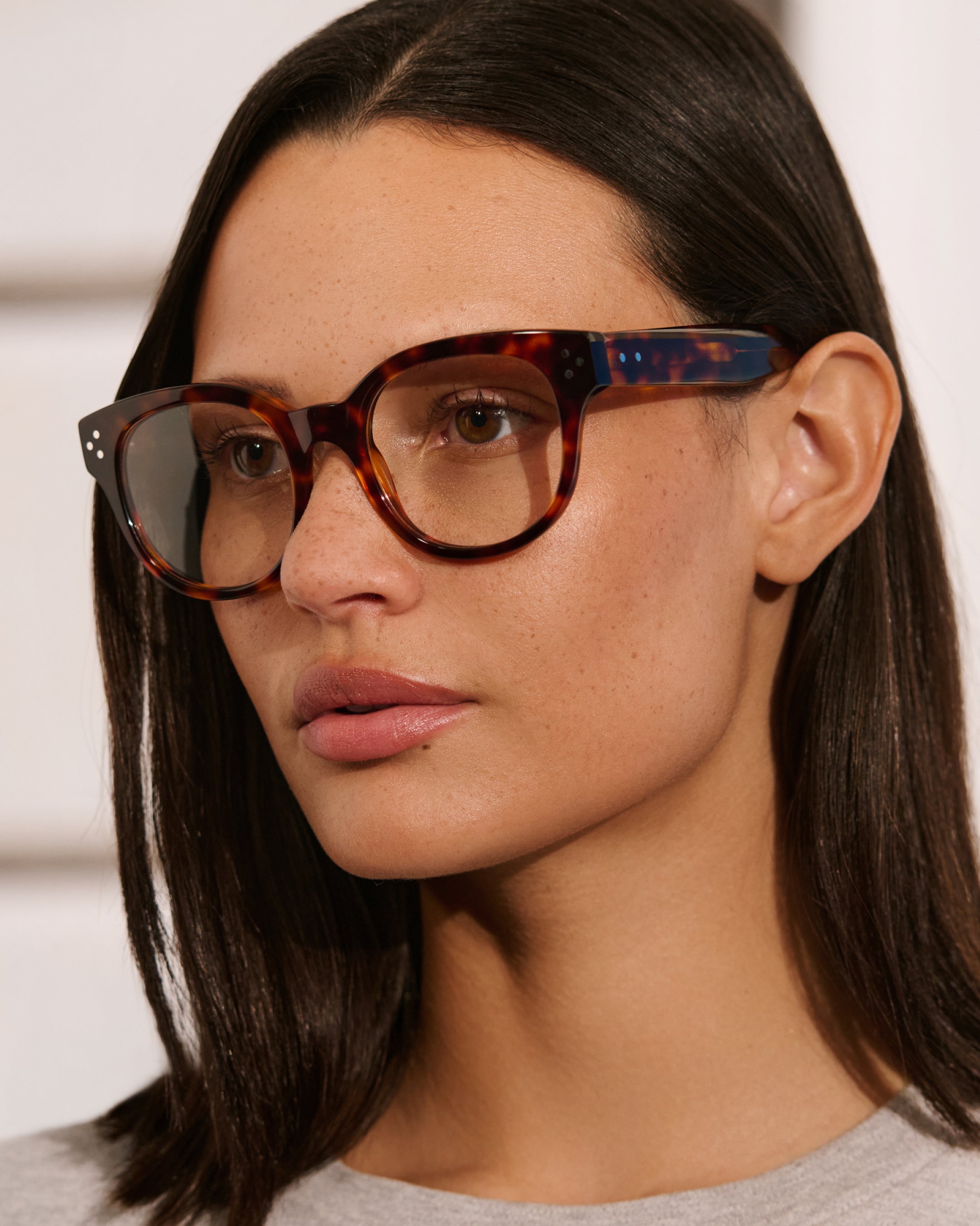 EMI☆ The Luz Medium Women's Sunglasses in Dark Tortoise | Jimmy Fairly US