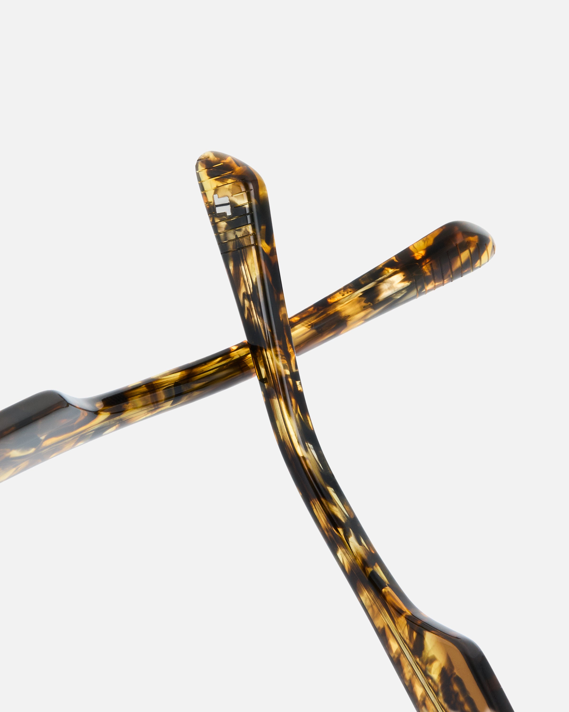 La Clive Redonda Gafas para Hombre in Carey claro