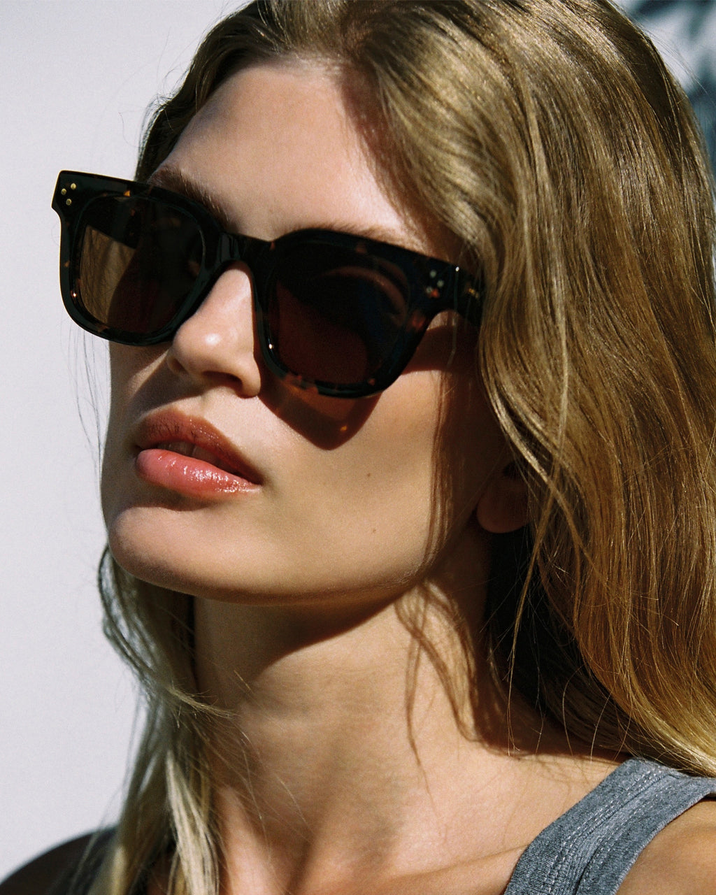 The Chase Rechteckig Herren-Sonnenbrillen in Dark Tortoise