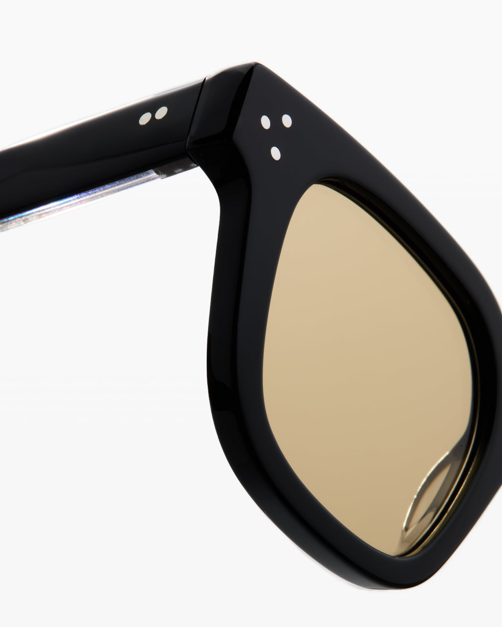 La Chase JF Colors Rectangulaire Lunettes de Soleil pour homme in Noir et jaune