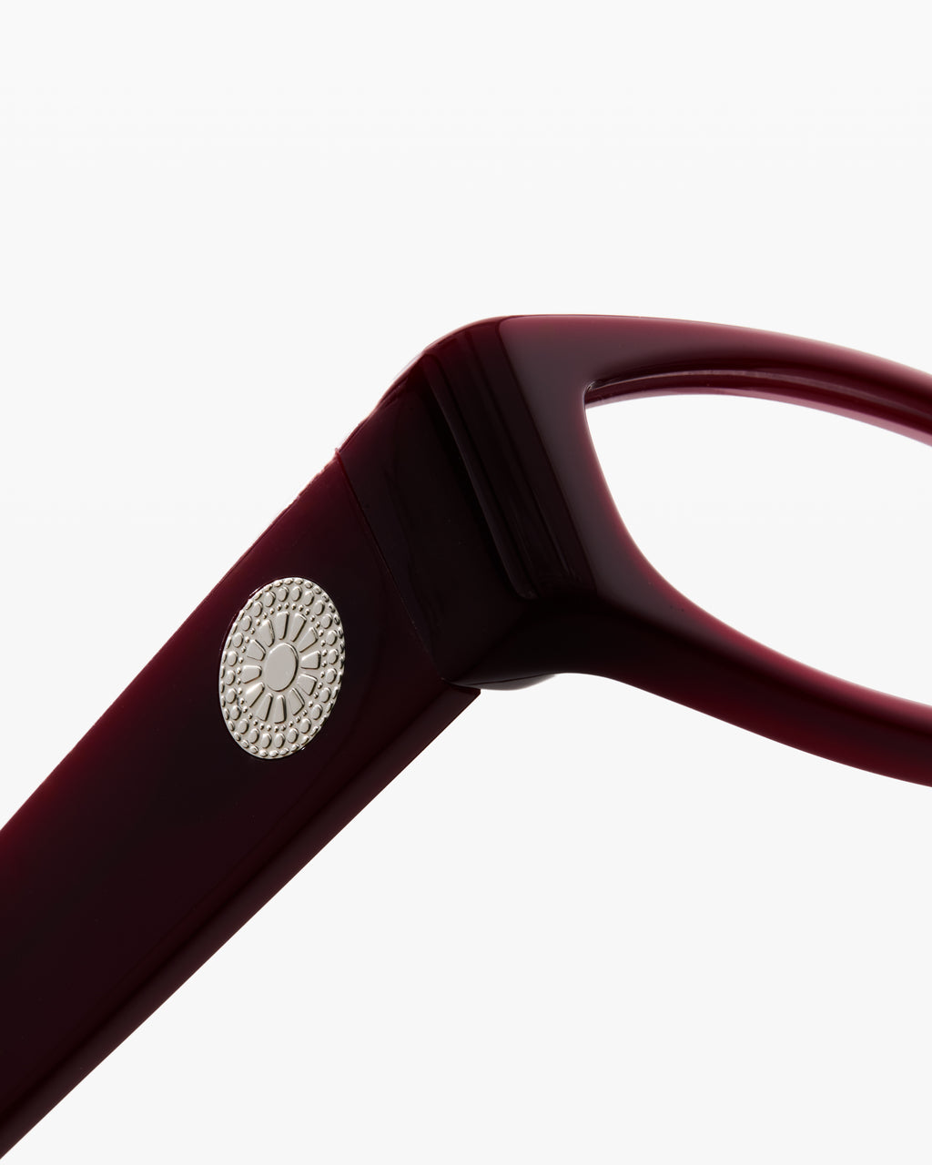 The Winona Rectangular Women's Eyeglasses in Burgundy