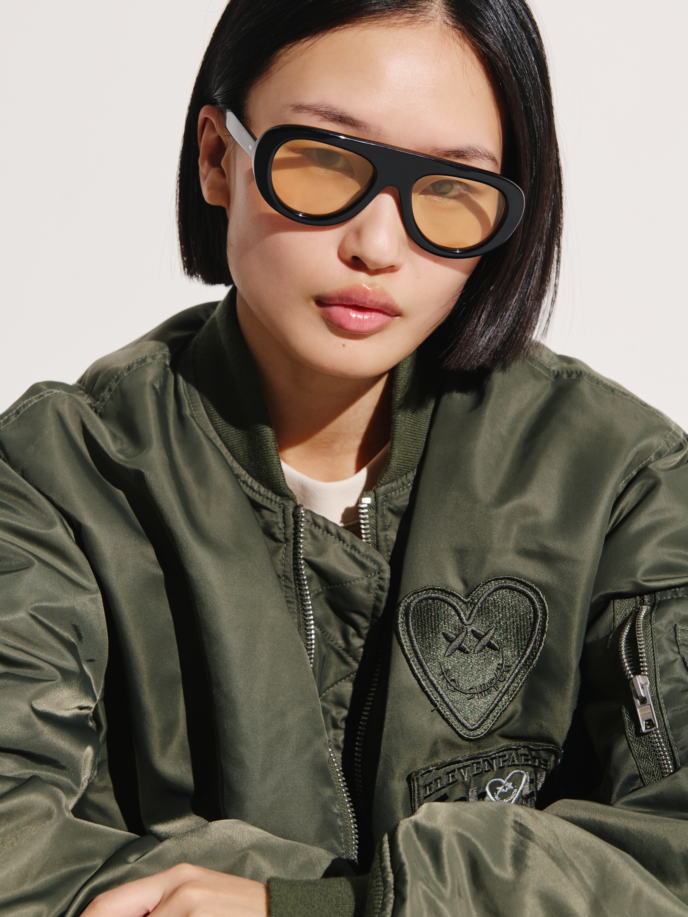 The Gabrie Aviator Women's Sunglasses in Black