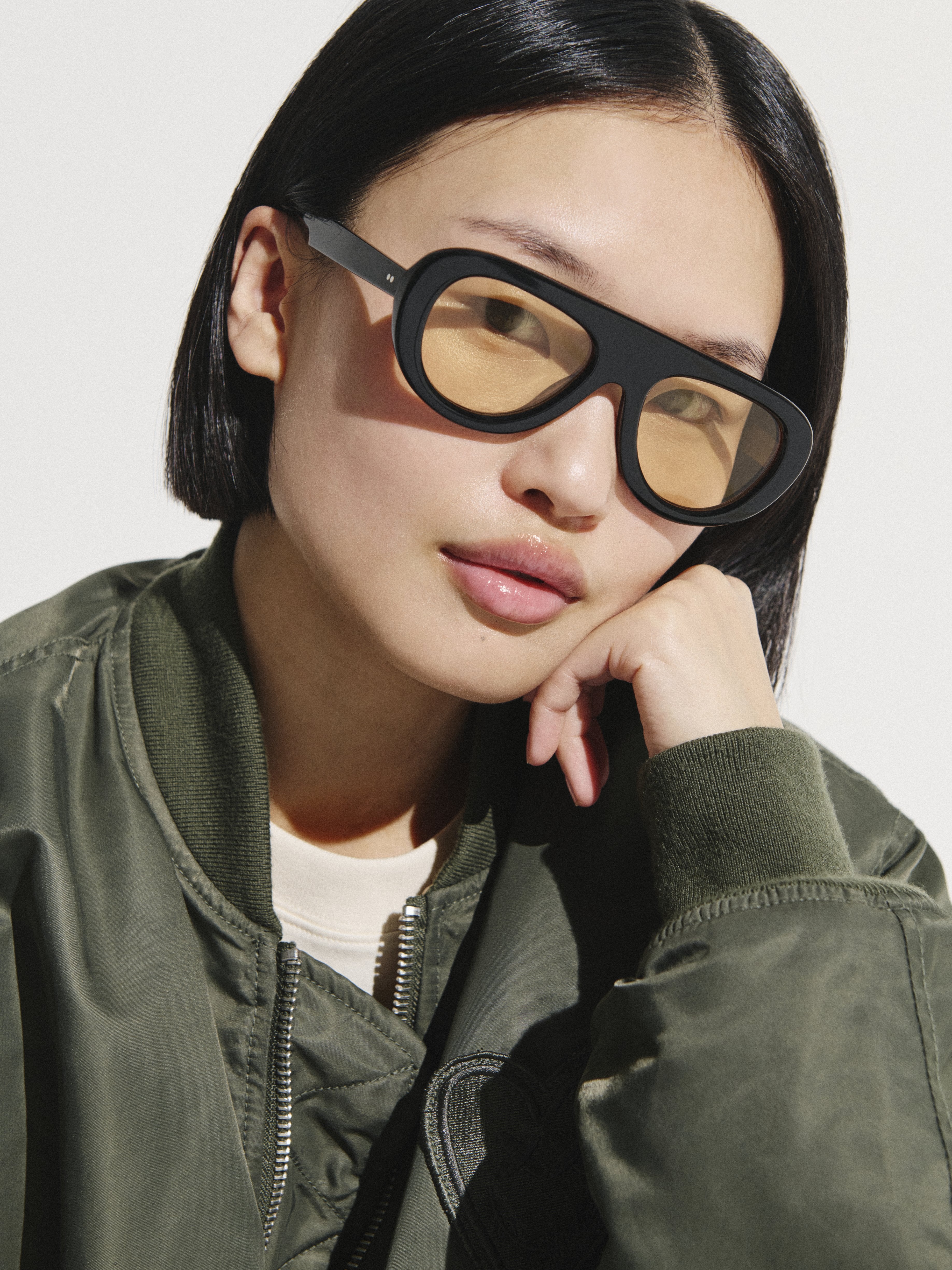 The Gabrie Aviator Women's Sunglasses in Black