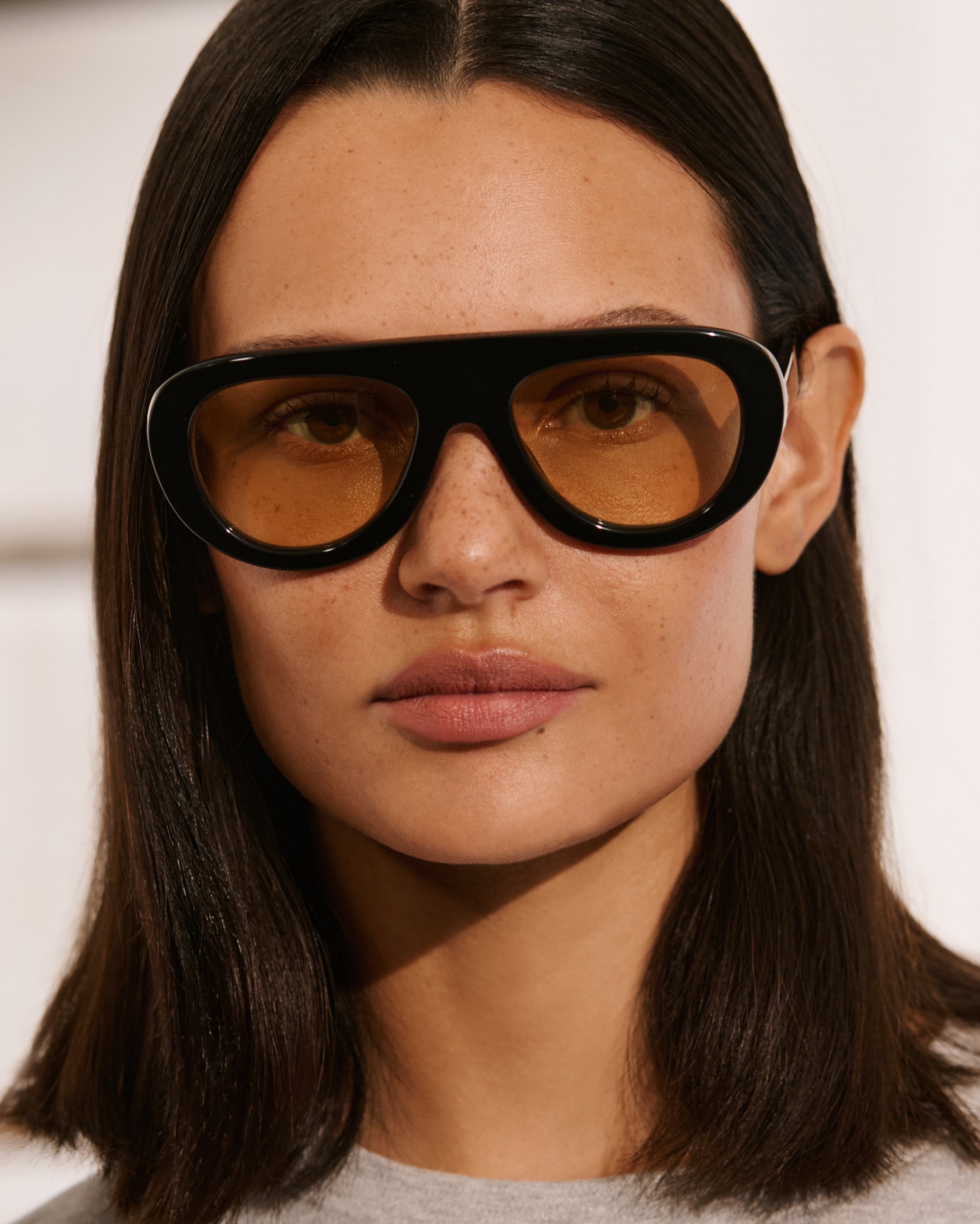 The Gabrie Aviator Women's Sunglasses in Black