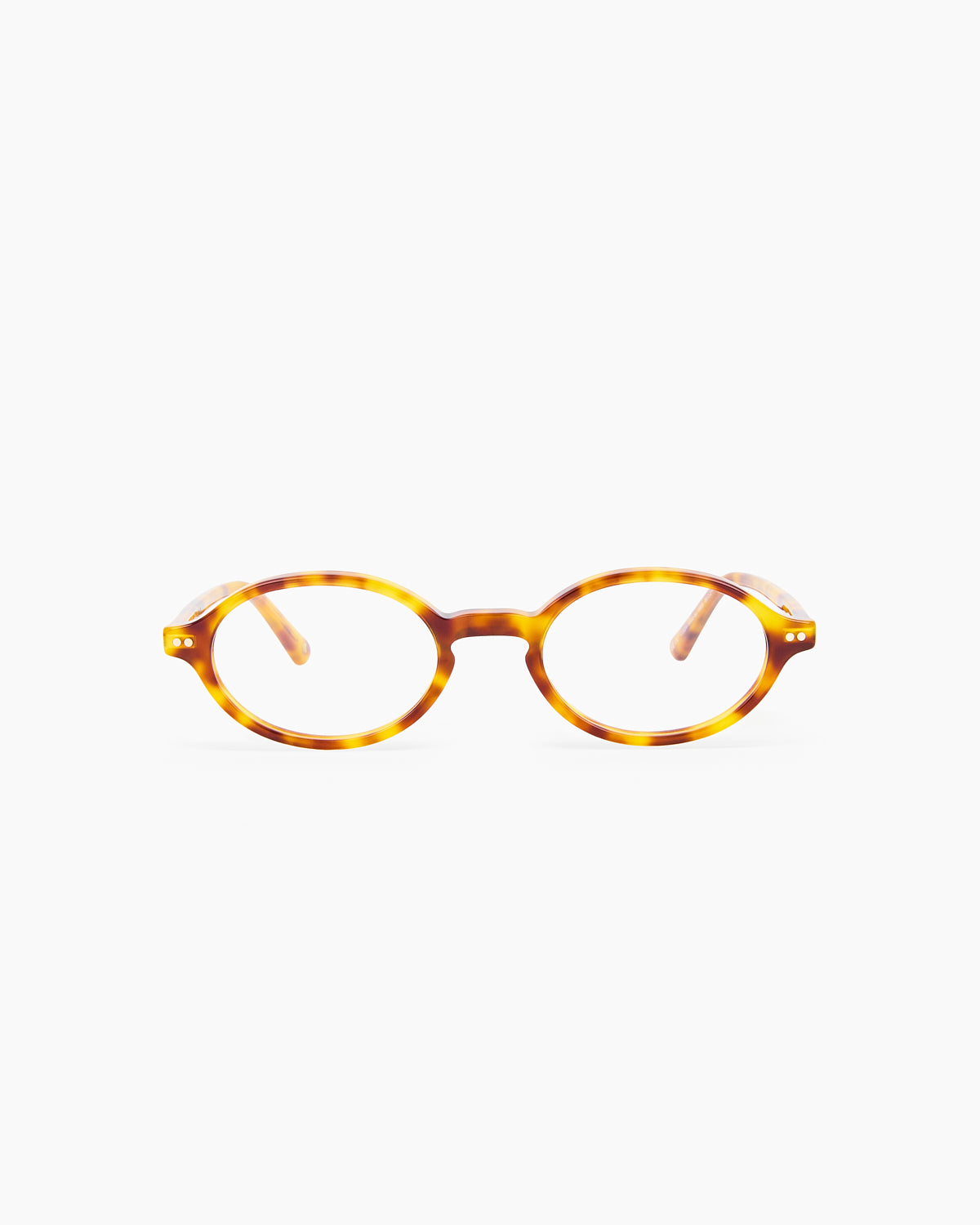 The Tribeca Oval Women's Eyeglasses in Yellow Tortoise