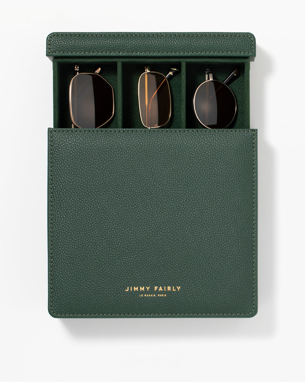 The Travel Box  Eyewear Cases and Pouches in Dark green