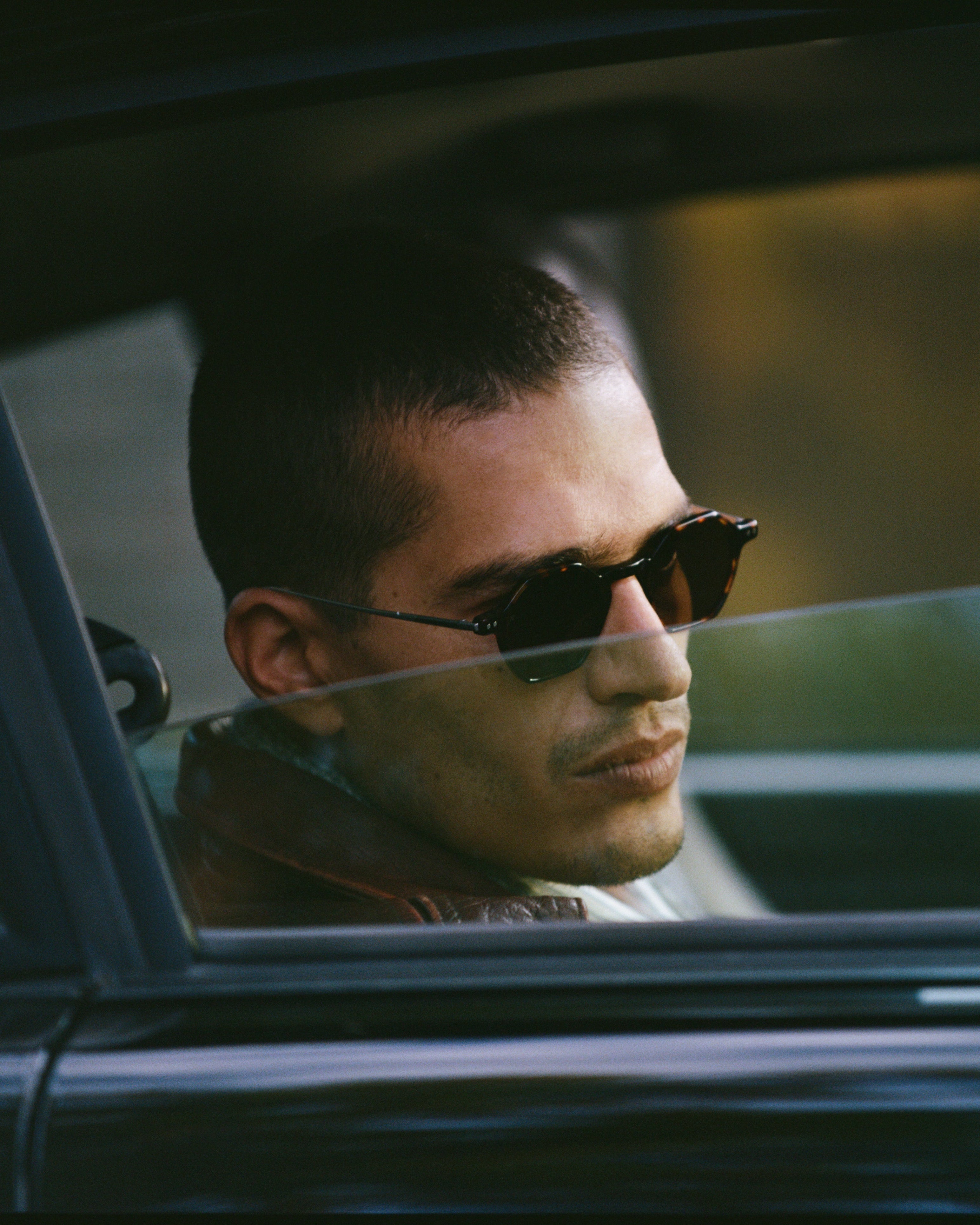 The Aziel Hexagonal Men's Sunglasses in Dark Tortoise