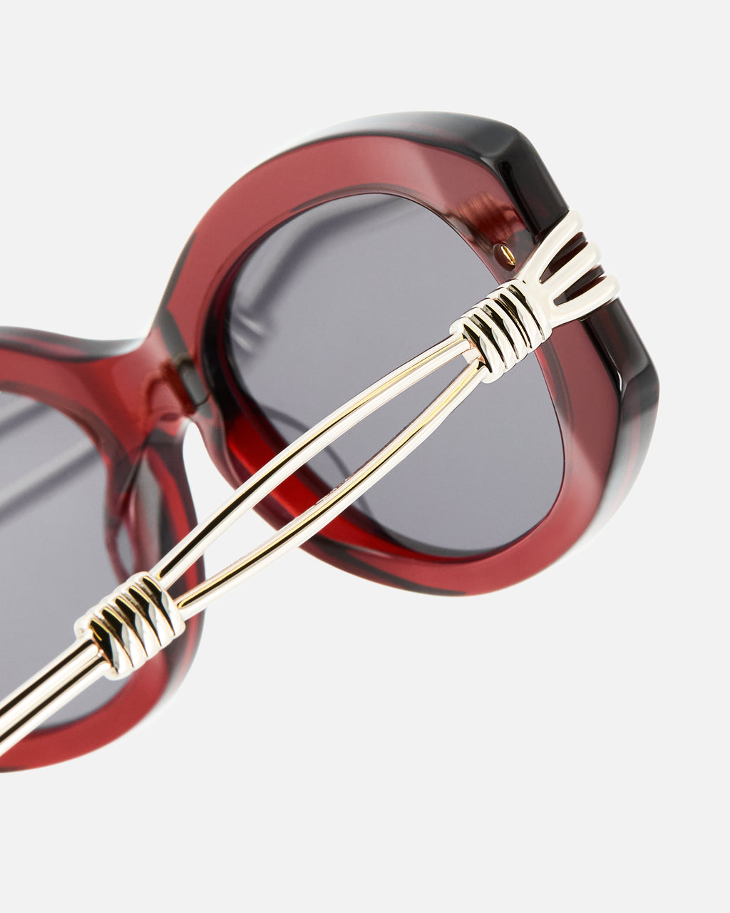 La Goma Ovale Lunettes de Soleil pour femme in Rouge