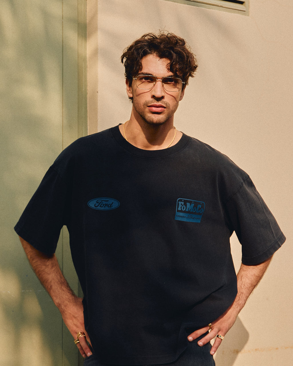 The Ollie Aviator Men's Eyeglasses in Gold