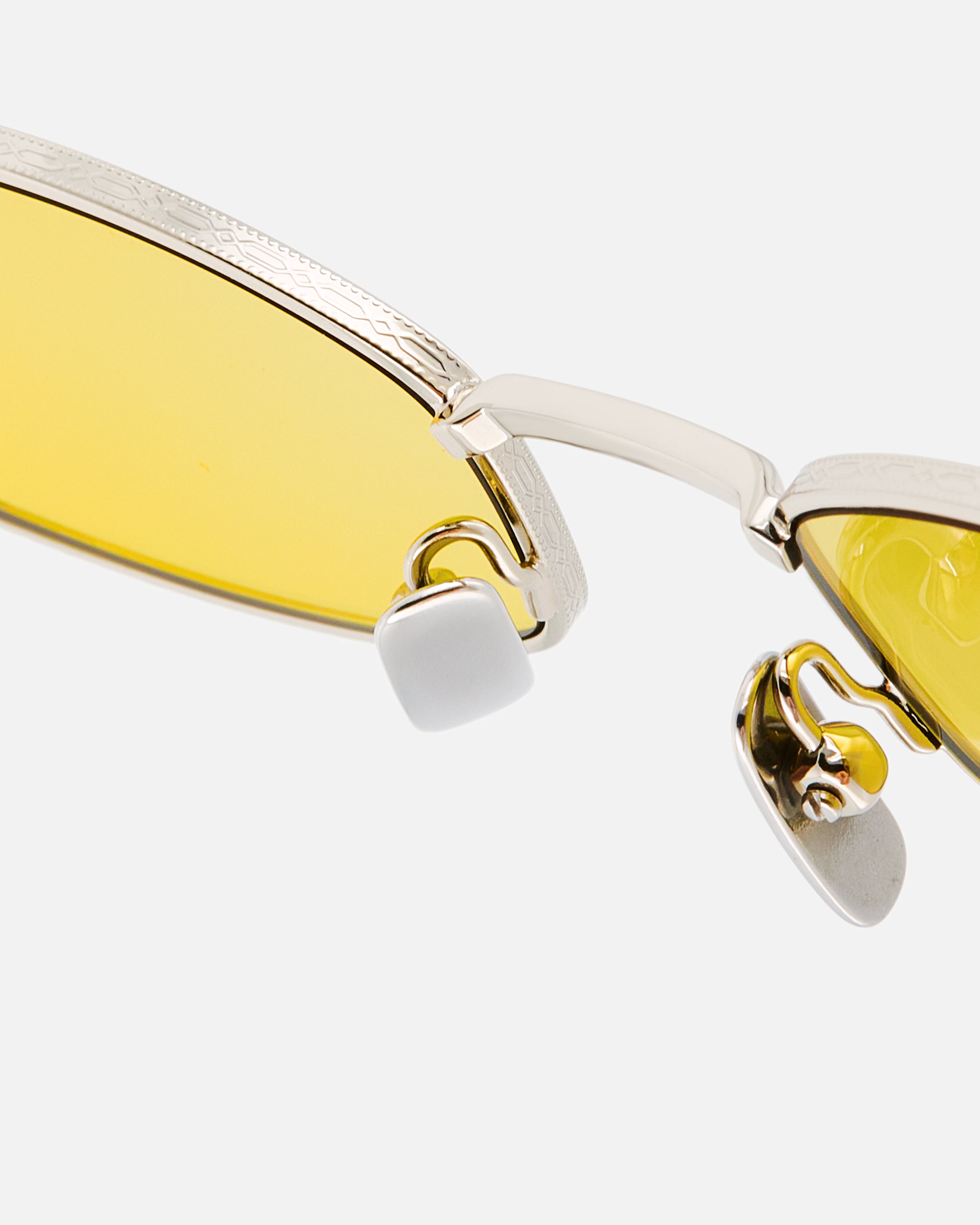 The Thib Rectangular Men's Sunglasses in Silver