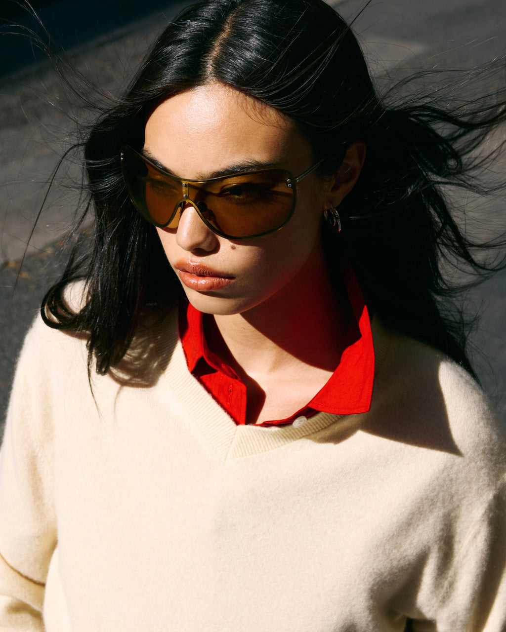 The Brooklyn Aviator Women's Sunglasses in Yellow