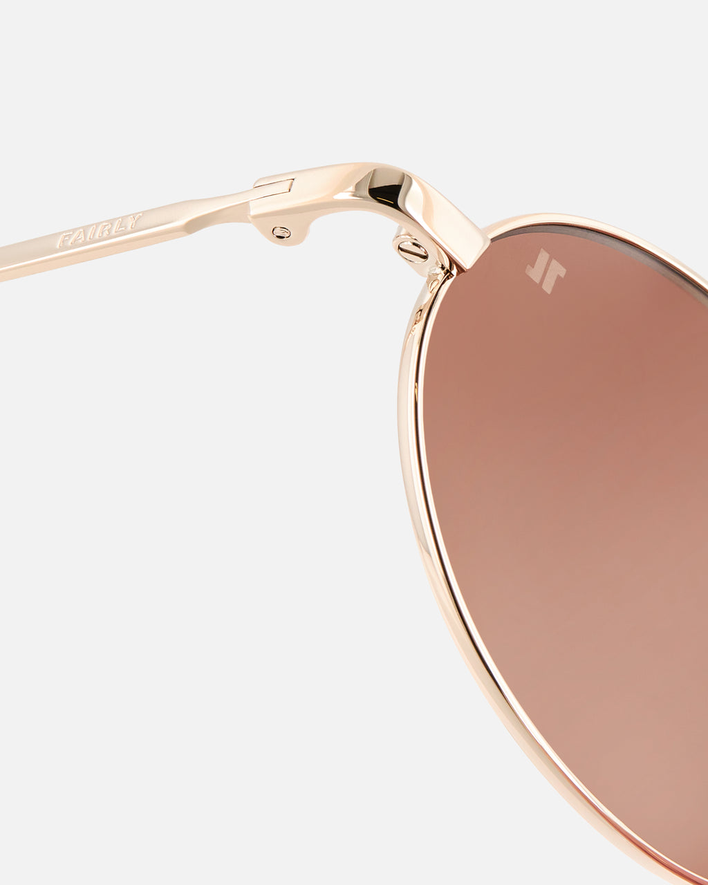 The Elvie Oval Women's Sunglasses in Gold