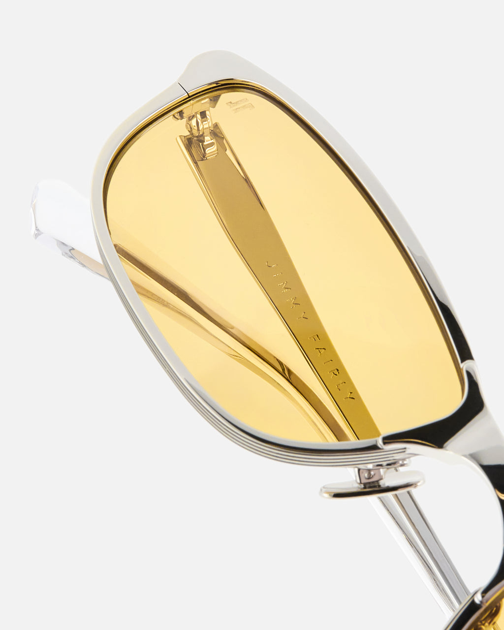 La Club Rectangulaire Lunettes de Soleil pour homme in Jaune