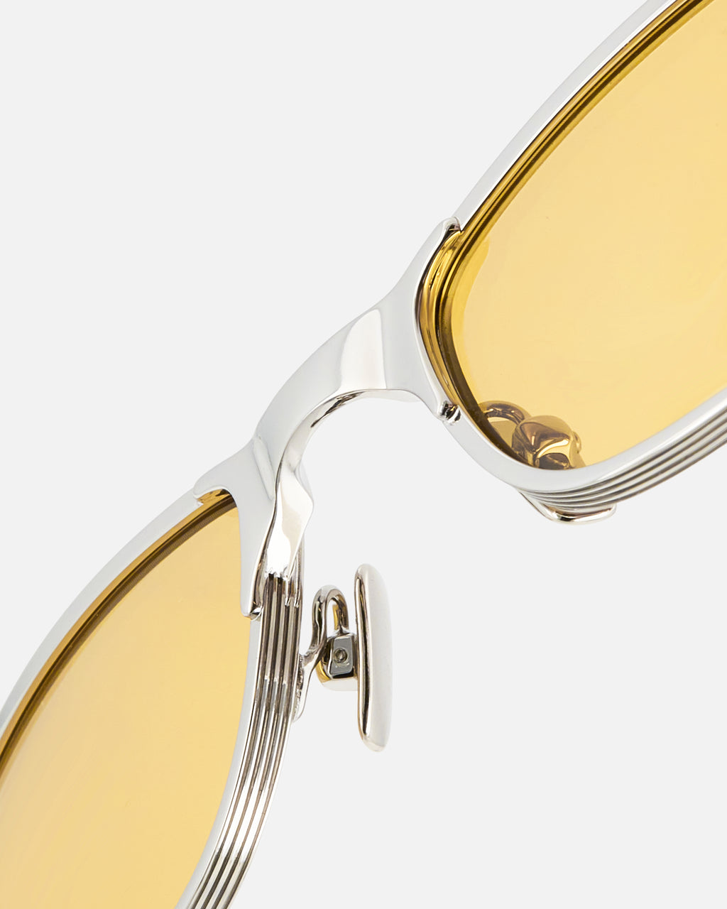 La Club Rectangulaire Lunettes de Soleil pour homme in Jaune