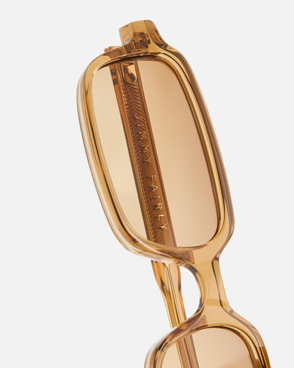 La Kaya Rectangulaire Lunettes de Soleil pour femme in Caramel
