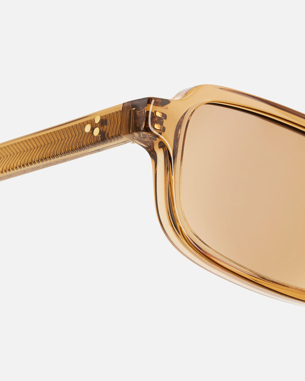 La Kaya Rectangulaire Lunettes de Soleil pour femme in Caramel