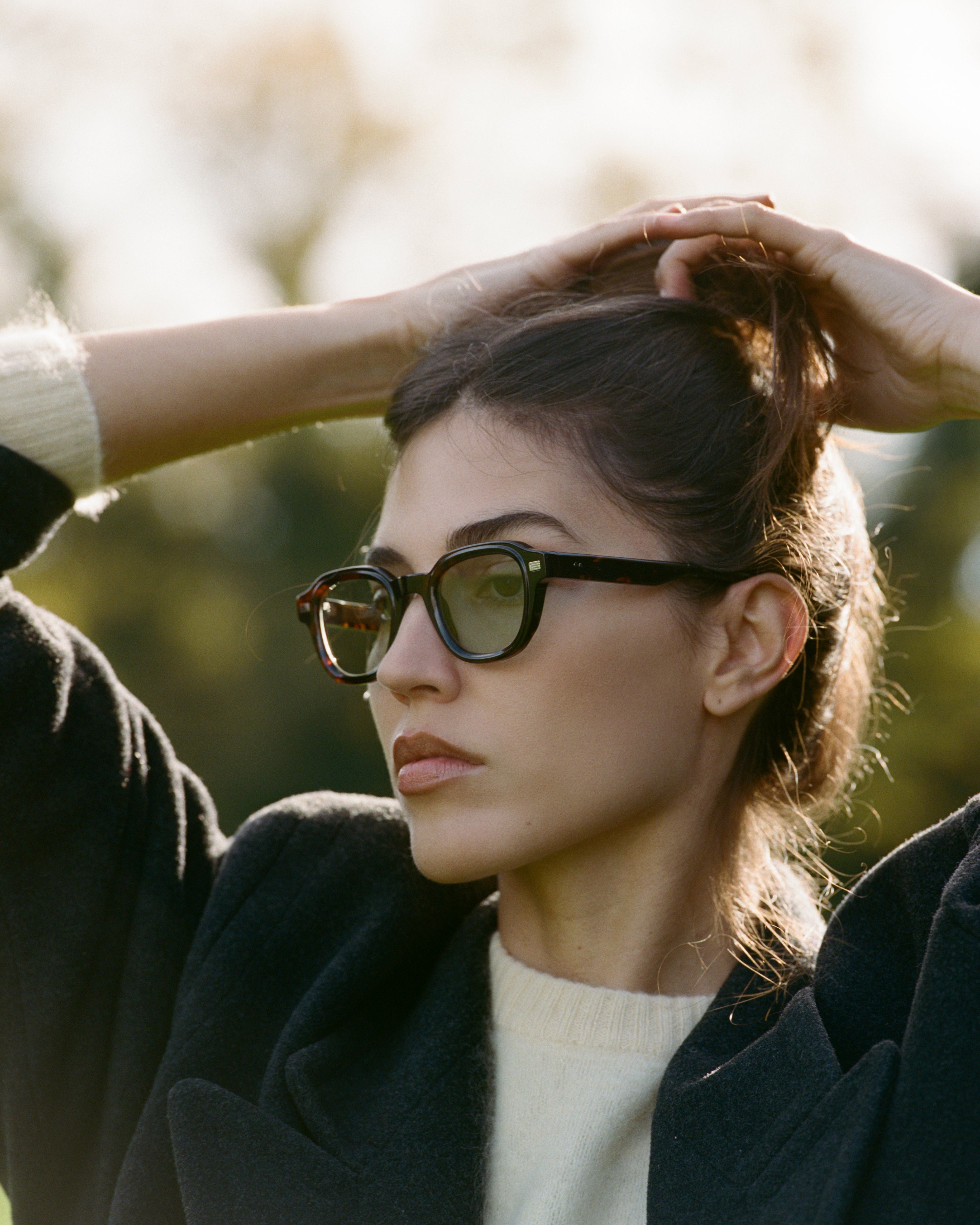 The Napoli Square Men's Sunglasses in Dark Tortoise