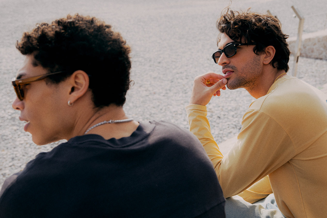 The Idro Rectangular Women's Sunglasses in Black