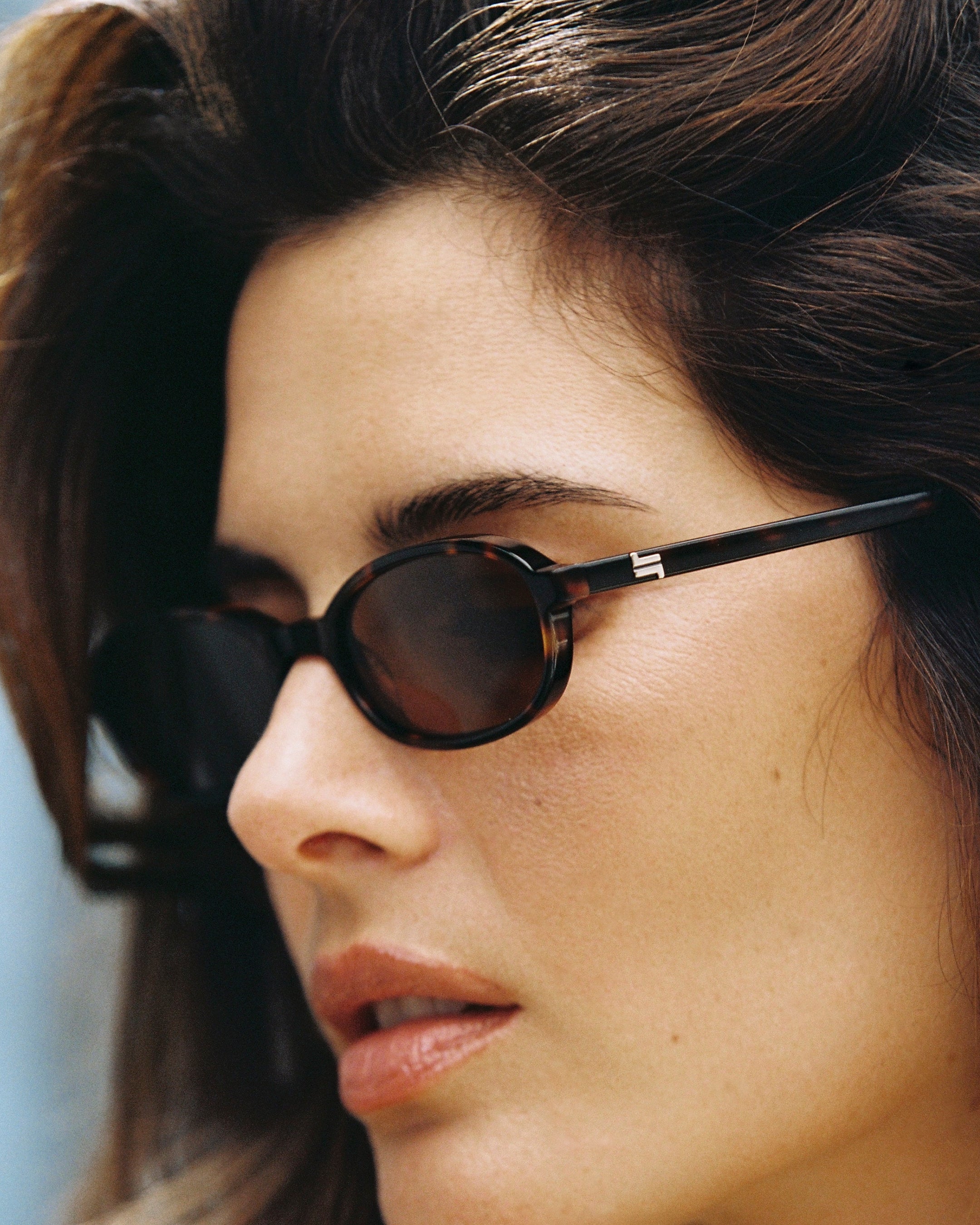 The Emmy Oval Women's Sunglasses in Tortoise