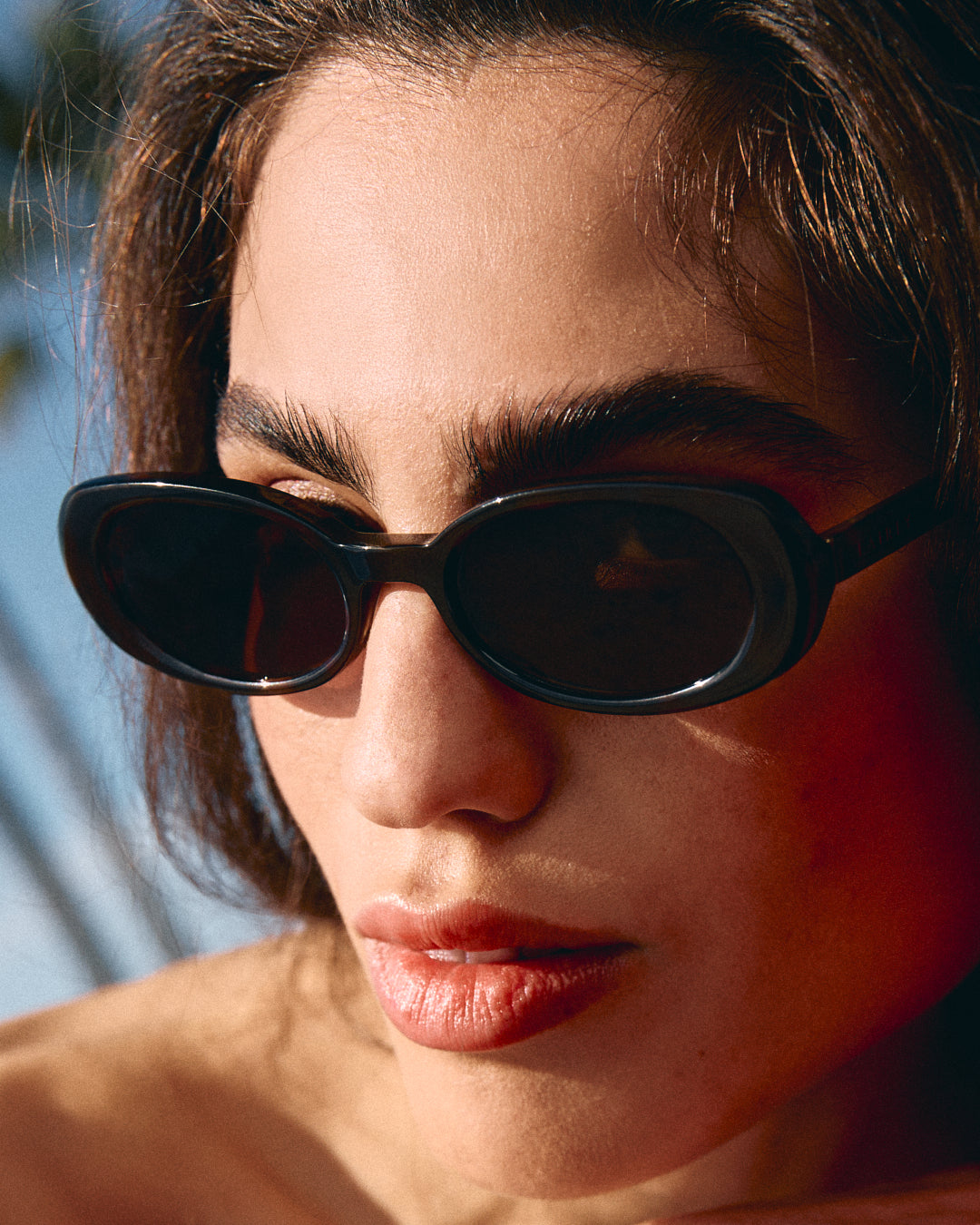 La Janna Ovale Lunettes de Soleil pour femme in Ecaille foncée