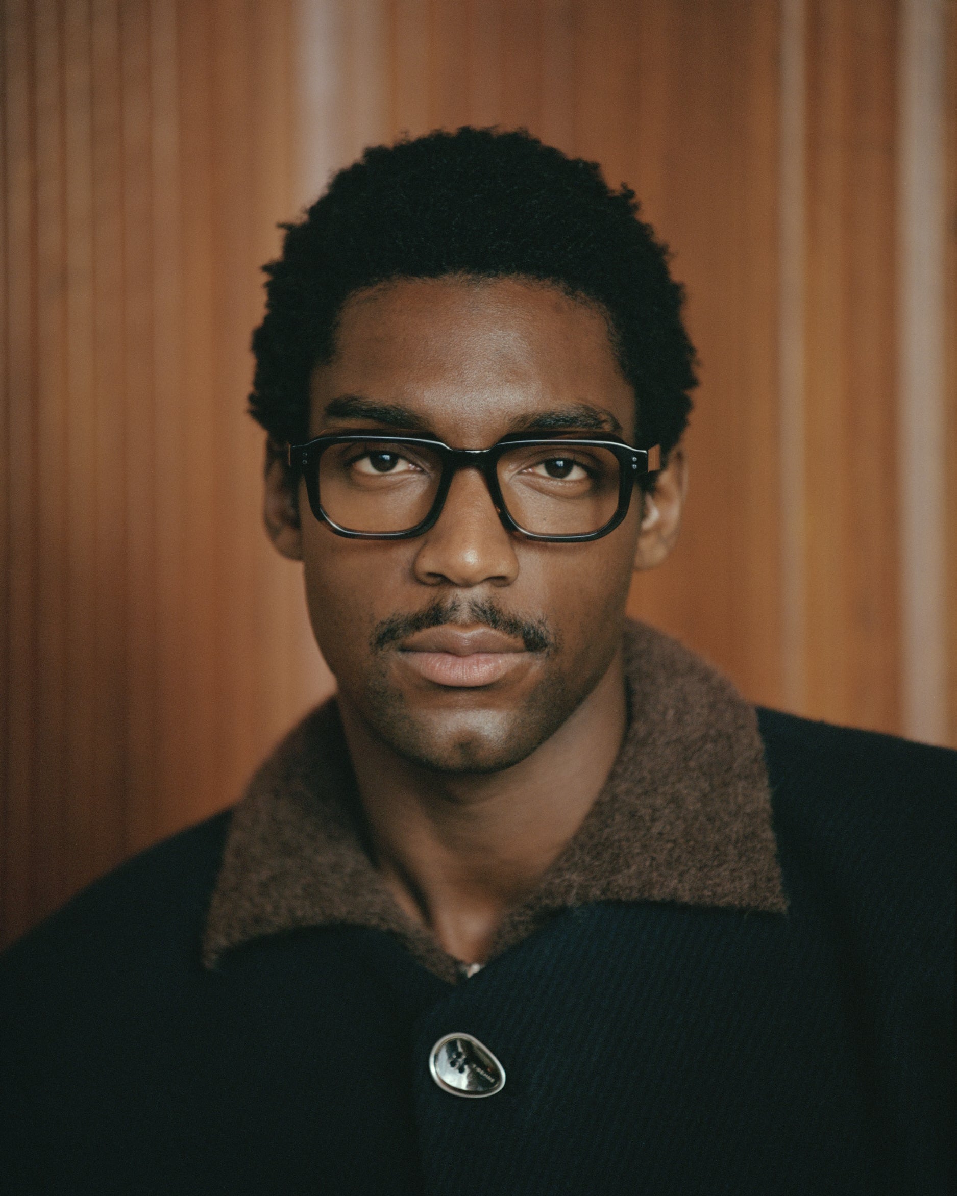 The Eren Rectangular Men's Eyeglasses in Brown