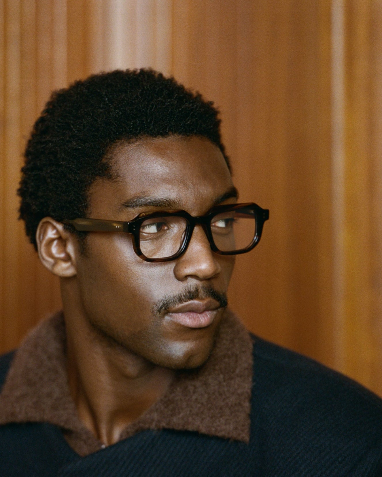 The Eren Rectangular Men's Eyeglasses in Brown