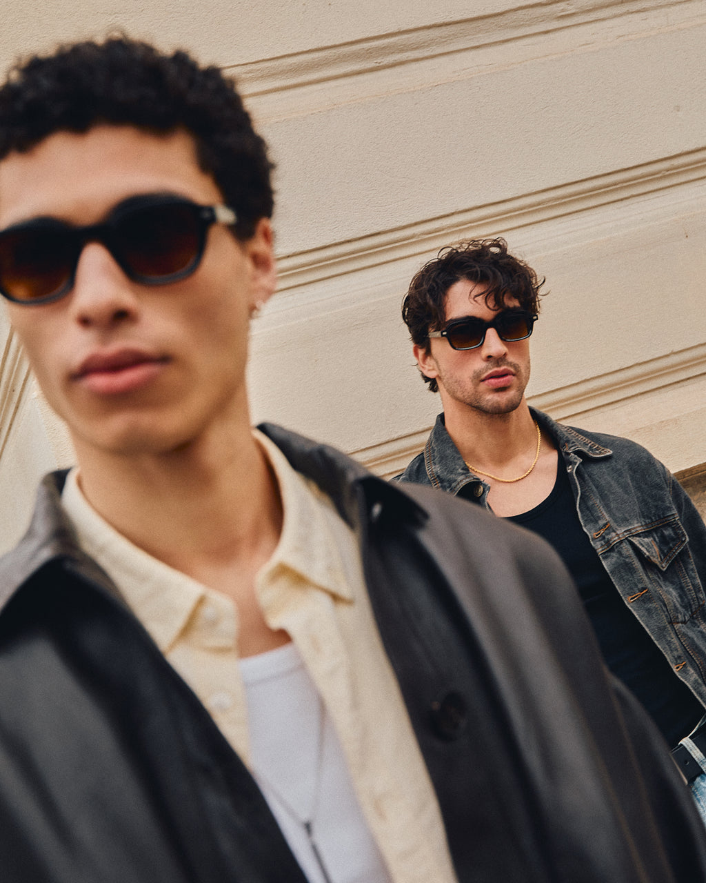 The Brooke Rectangular Men's Sunglasses in Dark Tortoise