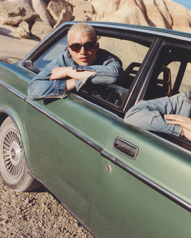 The Brooke Medium Men's Sunglasses in Dark Tortoise | Jimmy Fairly US