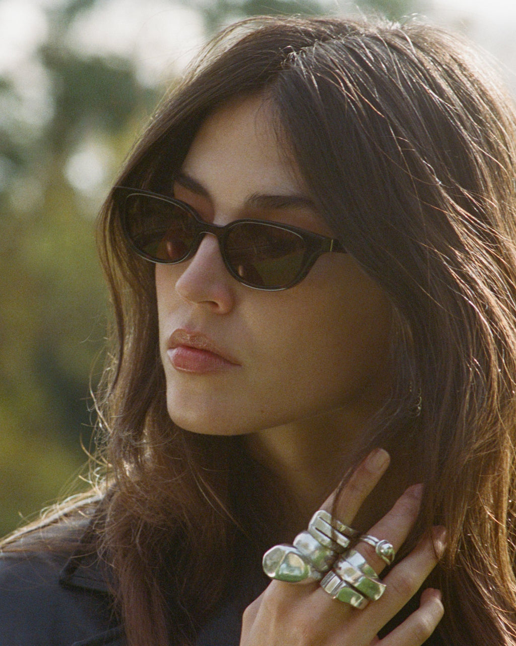 The Pippa Schmetterling Damen-Sonnenbrillen in Dark Tortoise