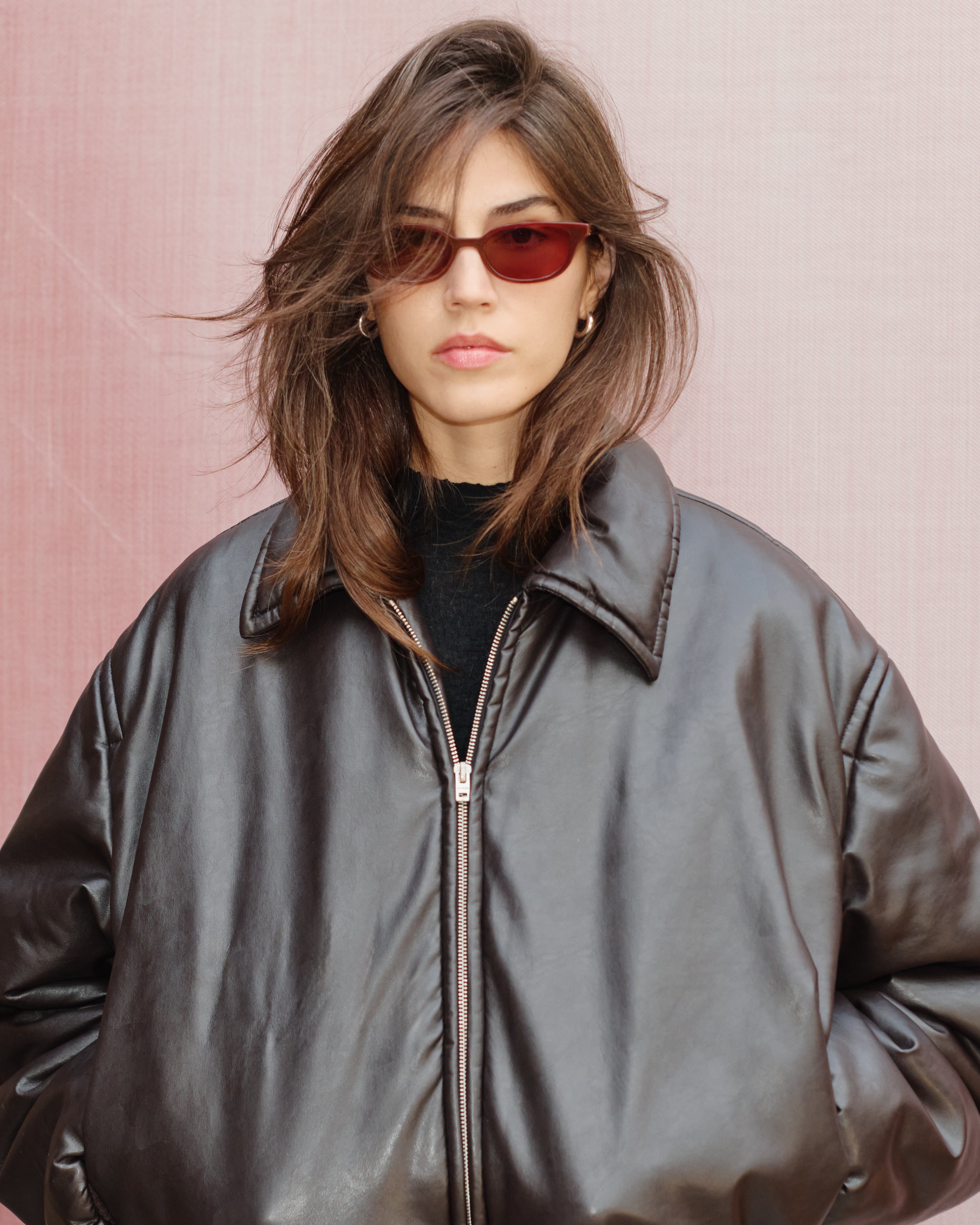 The Pippa Butterfly Women's Sunglasses in Burgundy