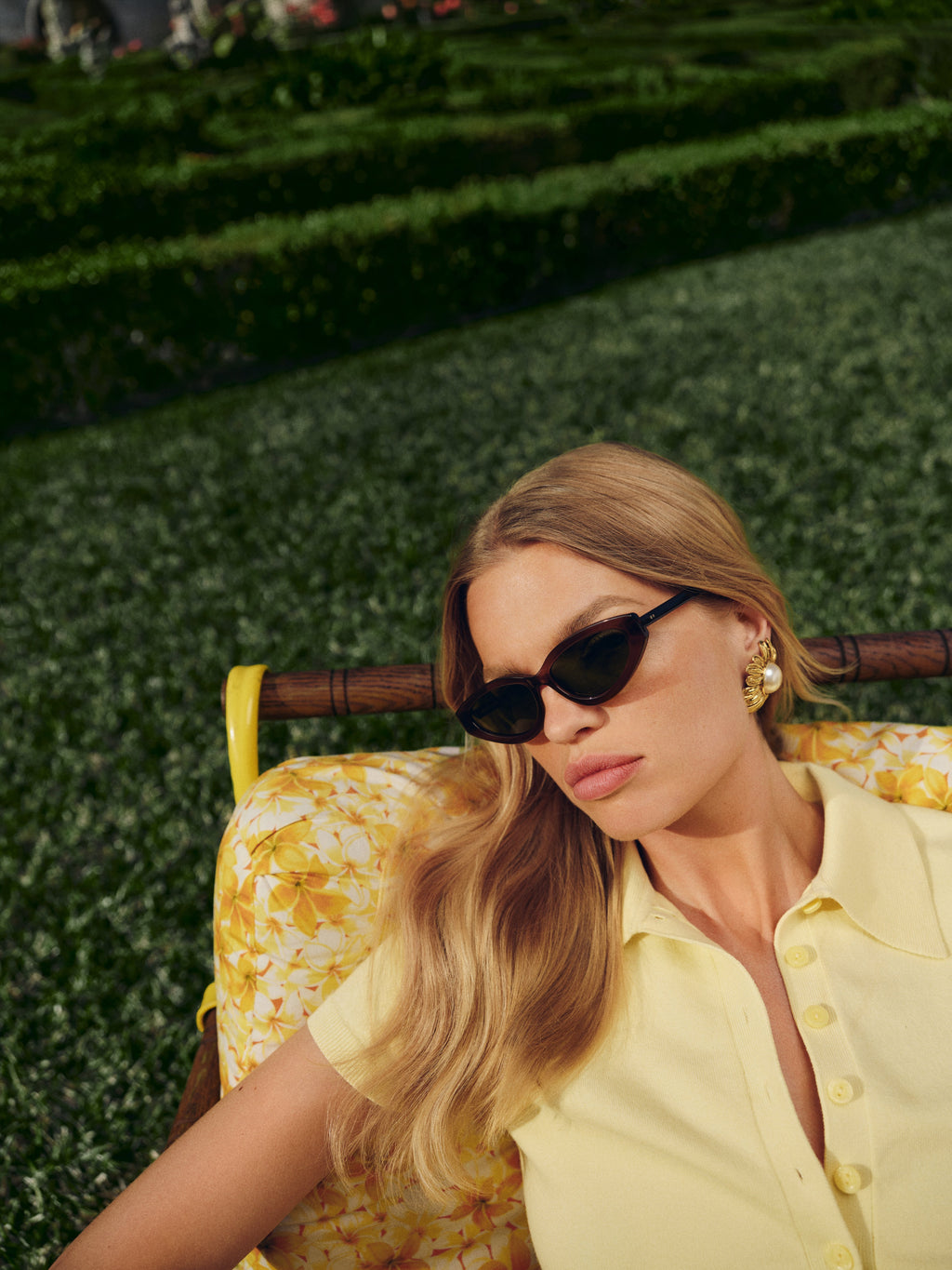 The Jade Schmetterling Damen-Sonnenbrillen in Braun