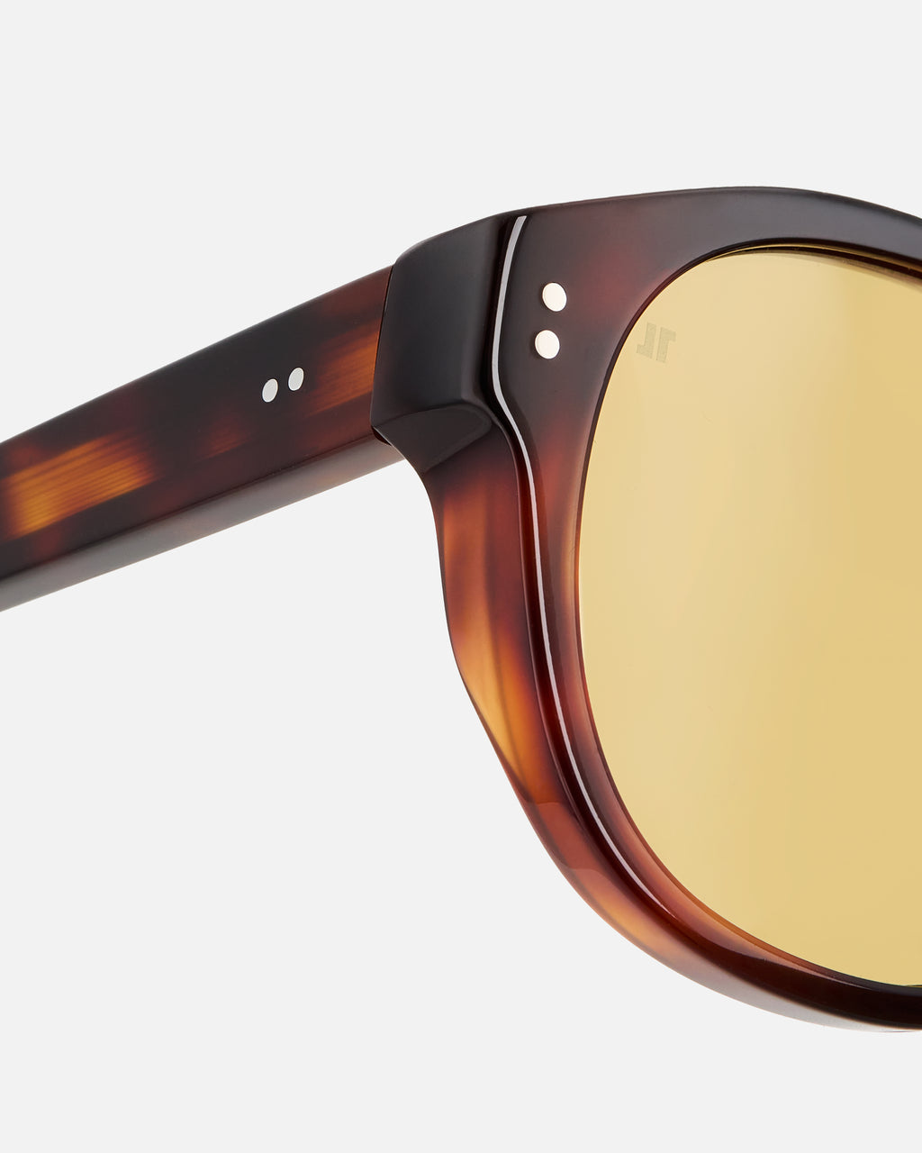 The Lior JF Colors Aviator Men's Sunglasses in Dark Tortoise