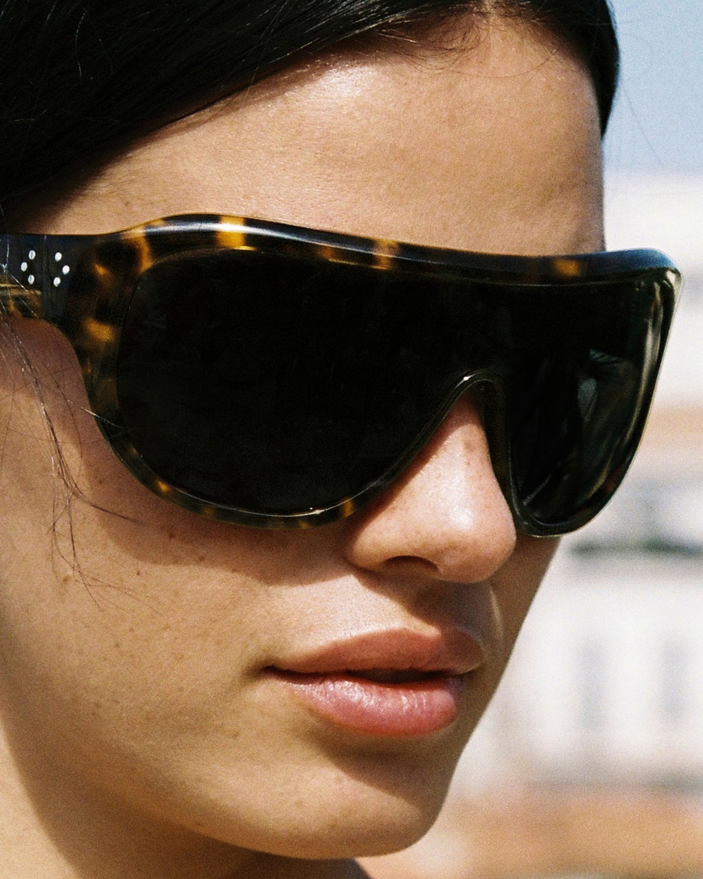 La Luz Aviateur Lunettes de Soleil pour femme in Ecaille foncée