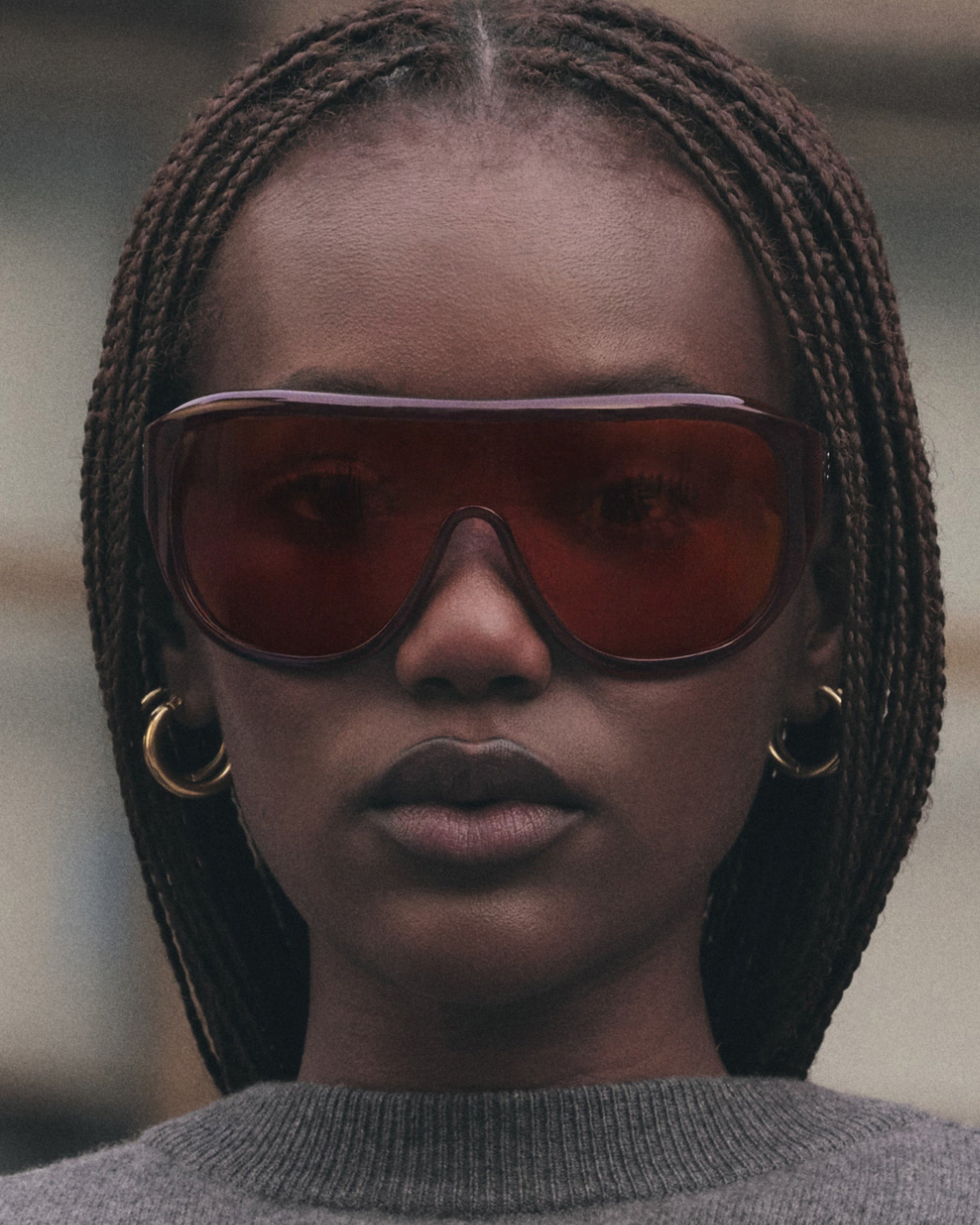 The Luz Medium Women's Sunglasses in Burgundy | Jimmy Fairly US