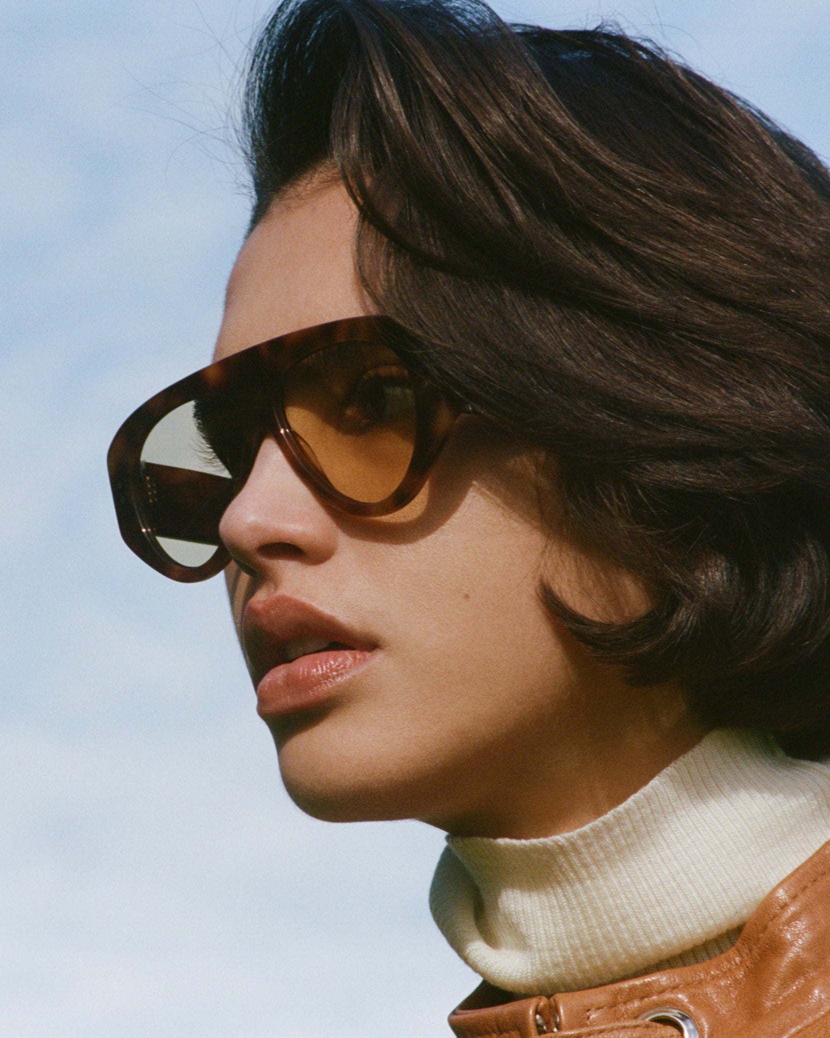 The Halo Aviator Women's Sunglasses in Dark Tortoise